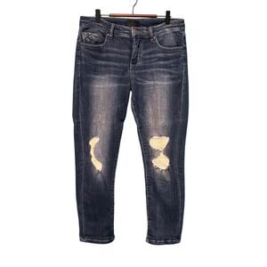 Buckle Black Fit 256 Boyfriend Crop Style Blue Denim Jeans Women's 29